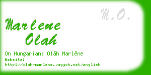 marlene olah business card